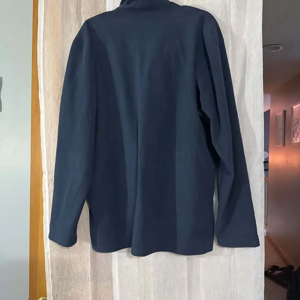 The North Face Men’s XL TKA‎ 100 Fleece Quarter Zip Pullover Navy Blue